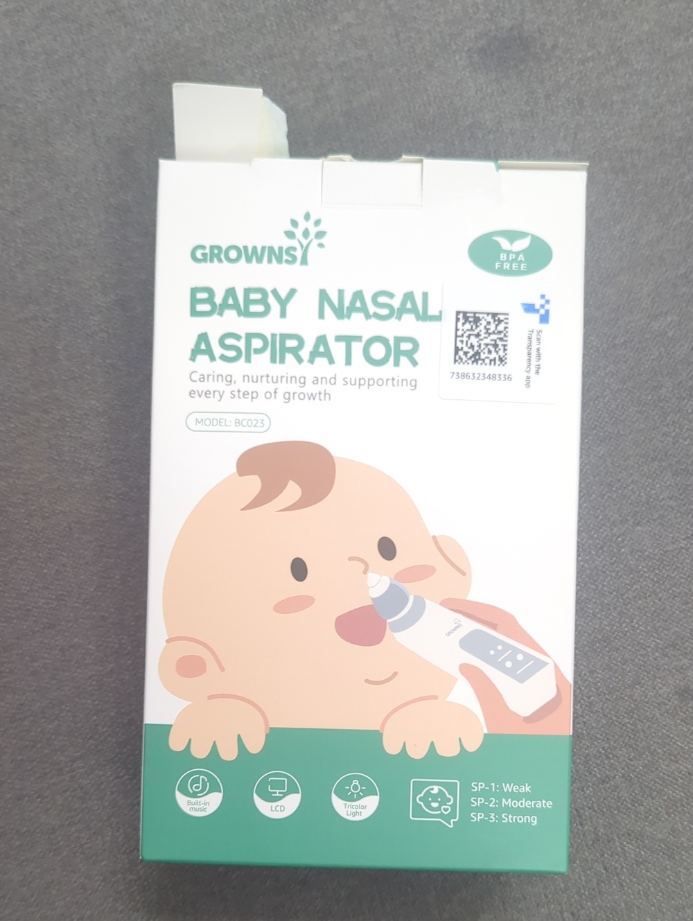 Growns Baby Nasal Aspirator - Mint Green
